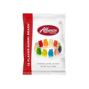 image:imageAlbanese Candy Large Assorted Fruit Gummi Worms 5pound Bag12 Flavor Bears