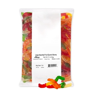 image:imageAlbanese Candy Large Assorted Fruit Gummi Worms 5pound BagAssorted Fruit Gummies