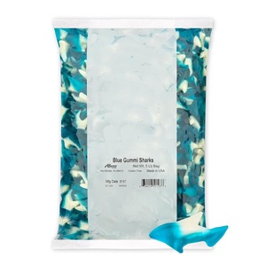 image:imageAlbanese Candy Large Assorted Fruit Gummi Worms 5pound BagBlue Sharks