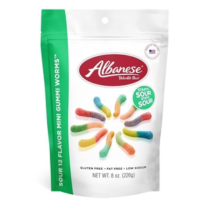 image:imageAlbanese Sour 12 Flavor Mini Gummi Worms 8 Ounce