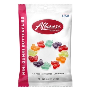 image:imageAlbanese Worlds Best 12 Flavor Mini Gummi Worms 75oz Bag of Candy Pack of 12 Individually Wrapped Soft amp Chewy Candy Snacks Flavor AssortmentMini Butterflies