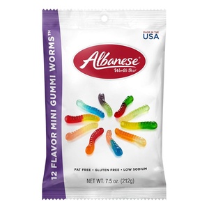 image:imageAlbanese Worlds Best 12 Flavor Mini Gummi Worms 75oz Bag of Candy Pack of 12 Individually Wrapped Soft amp Chewy Candy Snacks Flavor AssortmentMini Worms