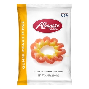 image:imageAlbanese Worlds Best Sour 12 Flavor Gummi Bears  7oz Bag of Candy Pack of 12  12 Unique Super Sour Flavors Gluten Free Fat Free Soft and Chewy Gummy Bears  Perfect Travel SnackPeach