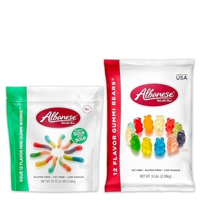image:imageAlbanese Worlds Best Sour 12 Flavor Mini Gummi Worms  32oz Bag of Candy  12 Unique Super Sour Flavors Gluten Free Fat Free Soft and Chewy Gummy Worms  Perfect Travel Snack and Treat for KidsVariety Pack