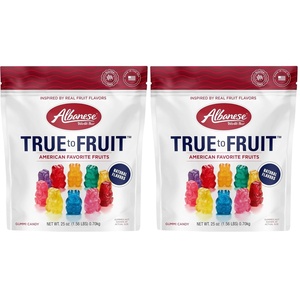 image:imageAlbanese Worlds Best Ultimate 8 Flavor Gummi Bears 5 Ounce Bag Pack of 6 Individually Wrapped Soft amp Chewy Candy SnacksAmerican Favorite Fruits